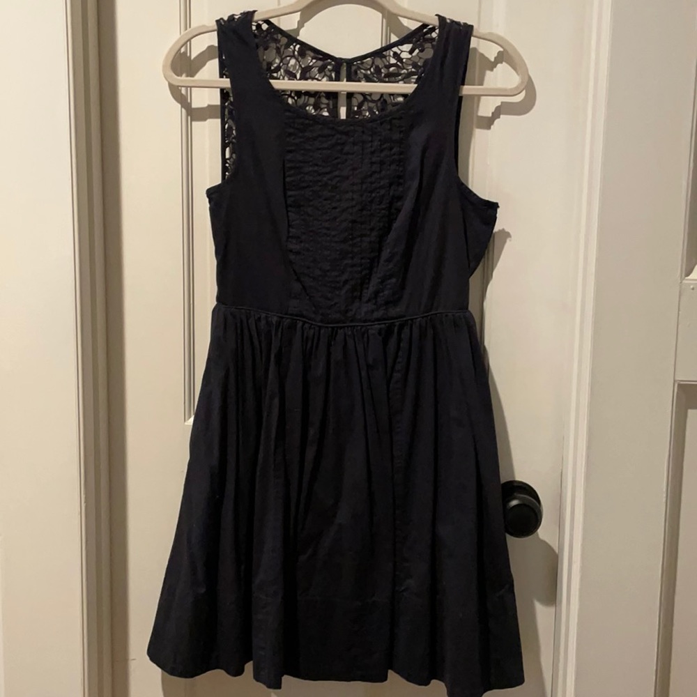 Moulinette Soeurs mini flare navy dress